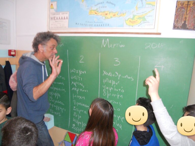 Ο συγγραφέας κ. Φίλιππος Μανδηλαράς στο Σχολείο μας 2
